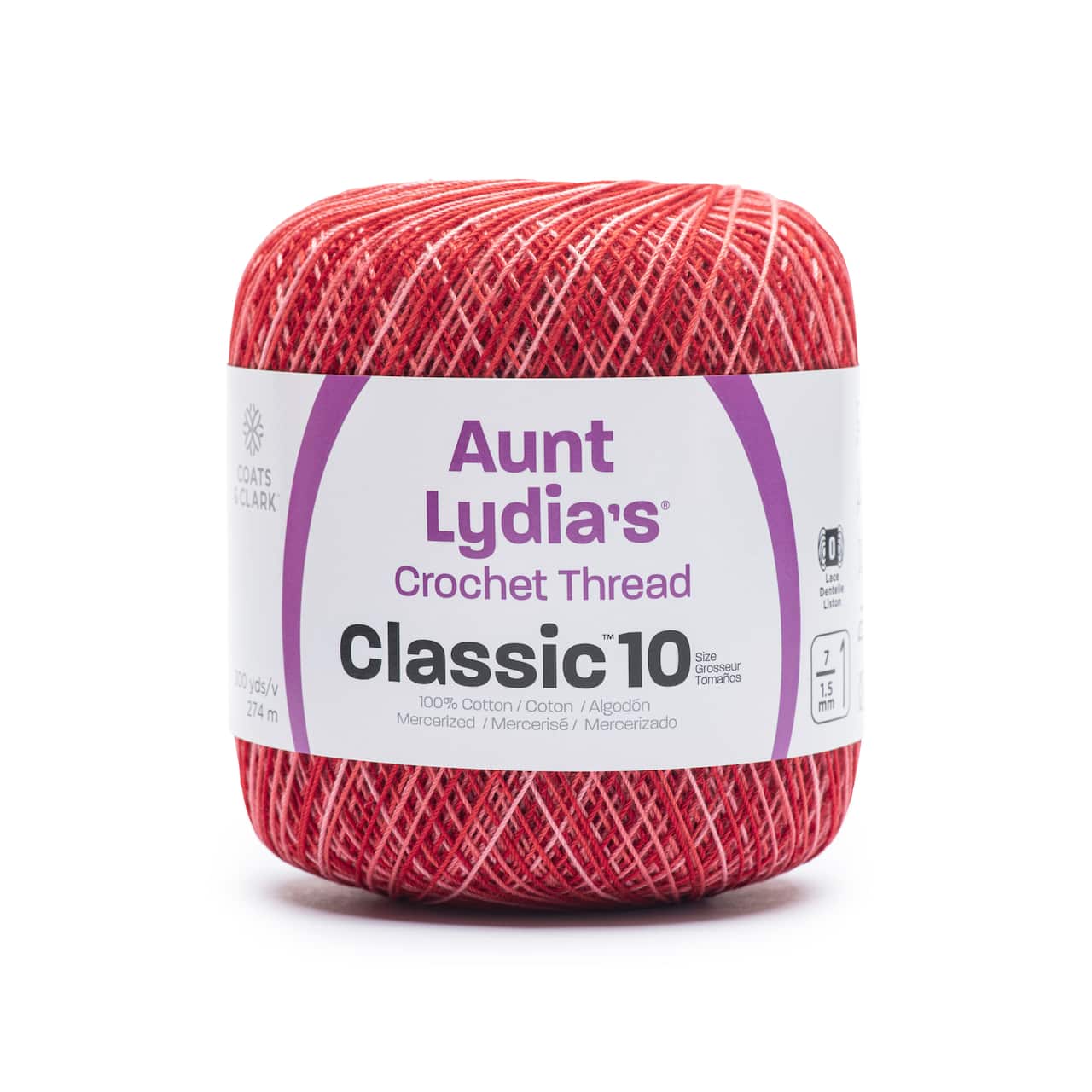 15 Pack: Aunt Lydia's® Classic Cotton Crochet Thread